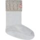 Hunter Original Kids Greige Six-Stitch Cable Boot Socks size Large