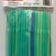 Flexible Blue & Green Straws, 100 count
