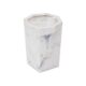 Maison Toothbrush Holder for Bathroom, Countertop, Bathroom Accessory, Marble Design, Plastic, White