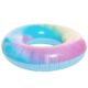 Swim Ring Tie Dye Inflatable Ride On Pool Toy Float - Rideable Blow Up Summer Beach Swimming Pool Toys - Pool Floaties Lounge for Summer