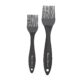 Baker's Secret - Set of 2 Silicone Brushes, for Pastry, Oil Baking, BBQ and Grilling, Dishwasher Safe, Baking Utensils Accessories - Black