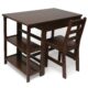 Lipper International 584WN Child's Work Station Desk and Chair, Walnut Finish